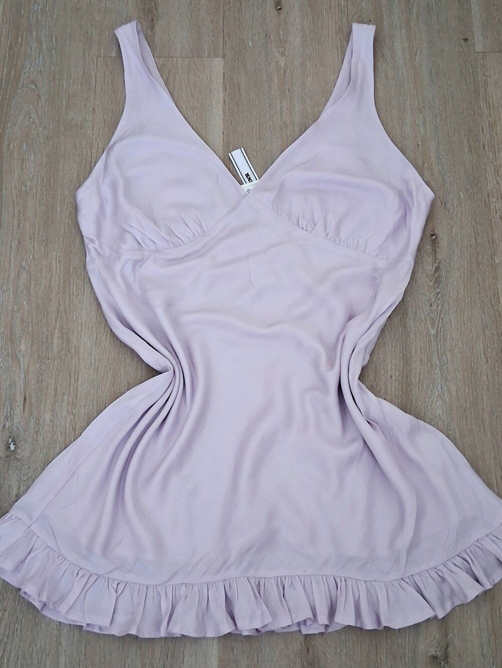 PINK Victorias Secret Summer Fling Satin Rufle Dress